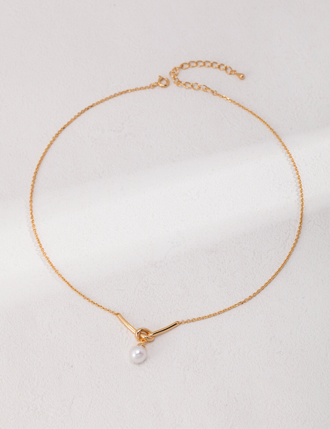 Silver Pearl Necklace | Tsuki