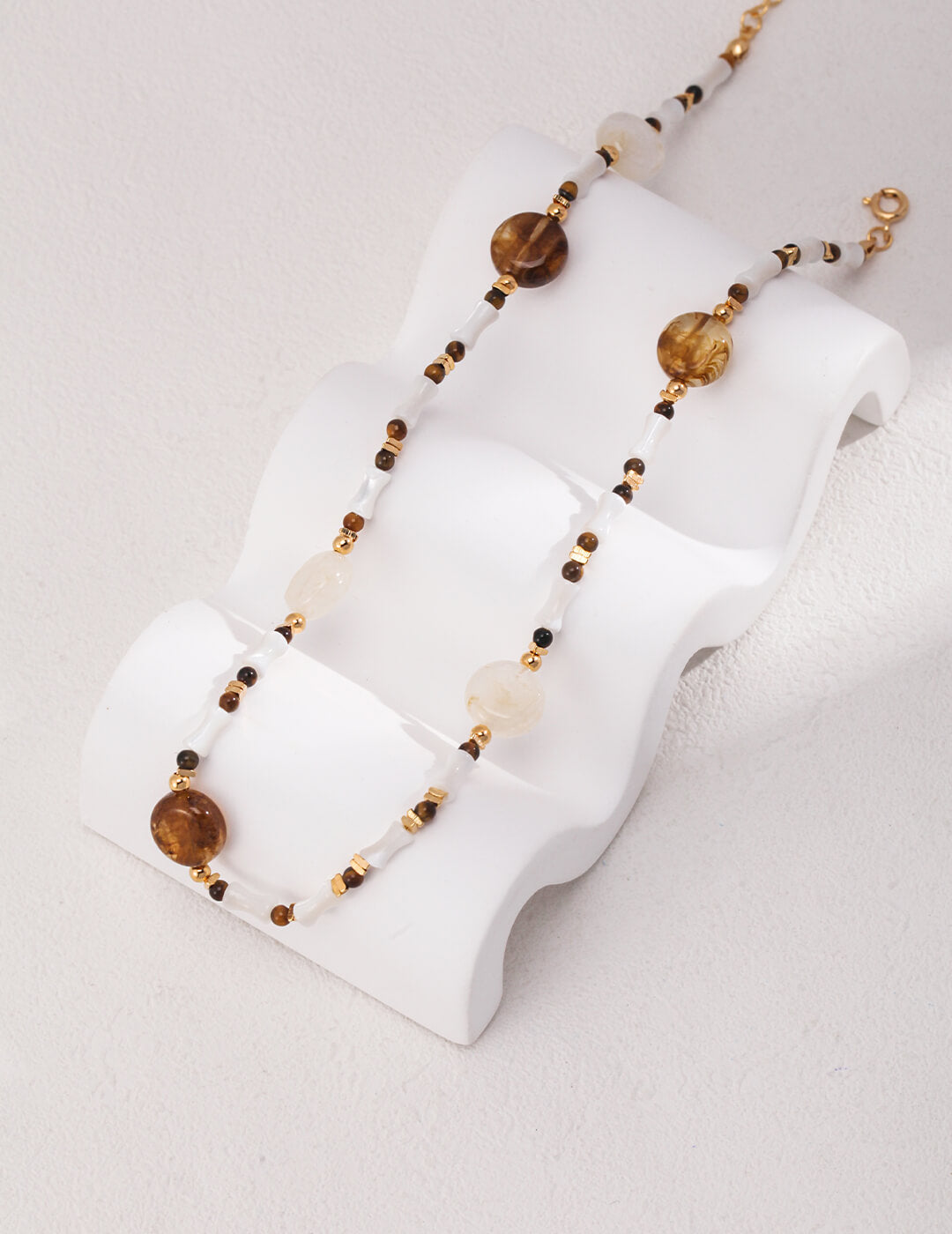 Silver Tiger Eye Necklace | Tsuki