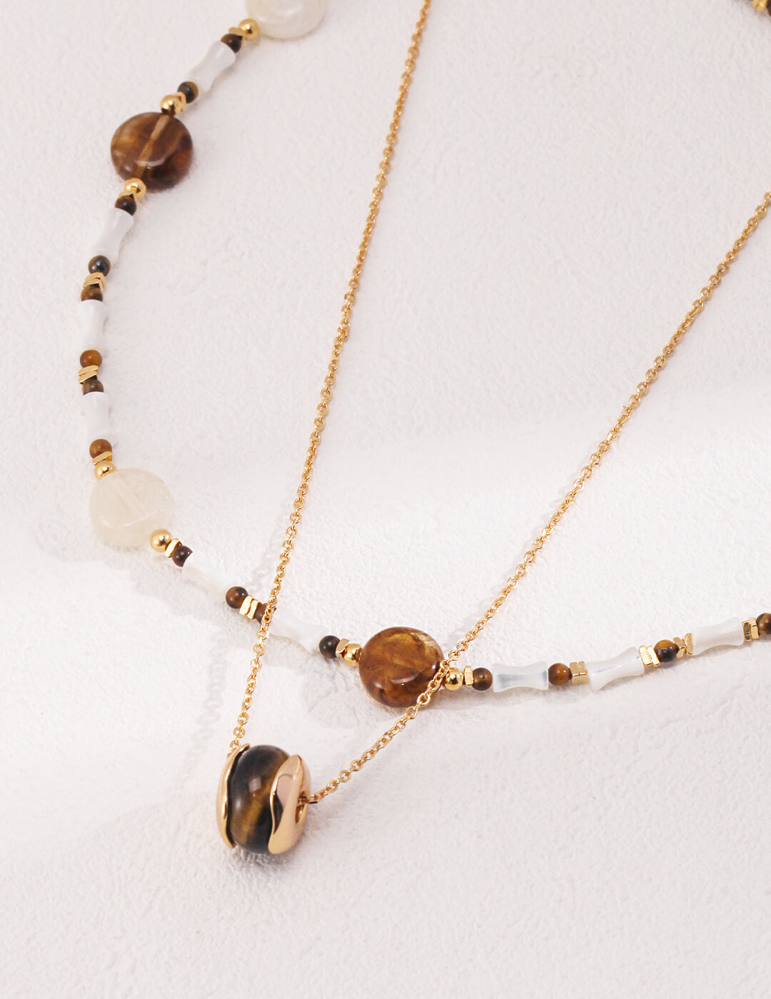 Silver Tiger Eye Necklace | Tsuki