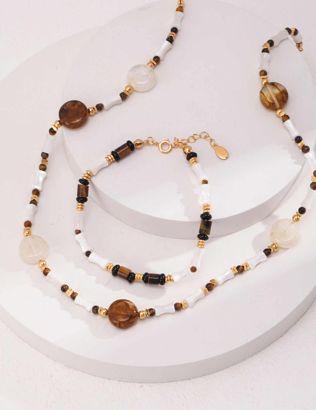 Silver Tiger Eye Necklace | Tsuki