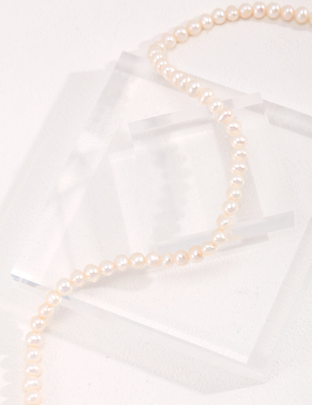 Silver Natural Pearl Necklace | Tsuki