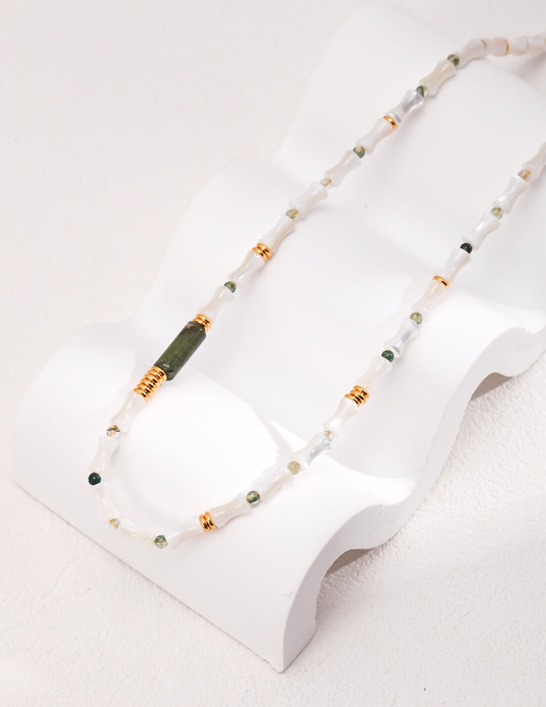 Silver Nacre Necklace | Tsuki