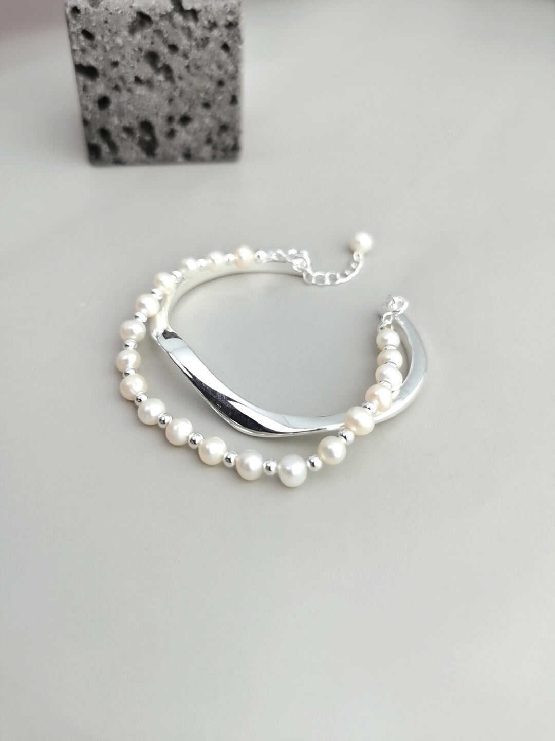 Double-layer Pearl Bracelet | Tsuki