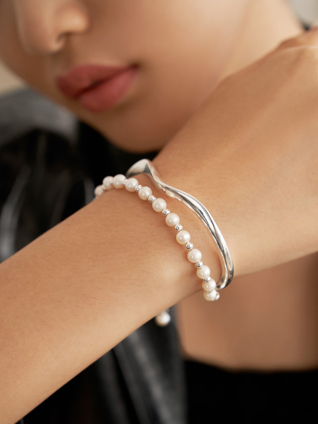 Double-layer Pearl Bracelet | Tsuki