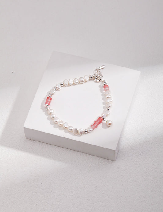 Silver Pearl Bracelet and Necklace | Tsuki