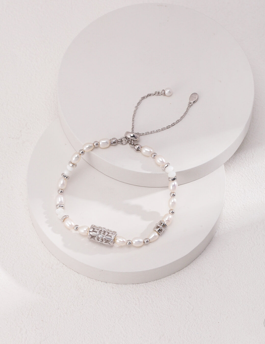 Silver Pearl Bracelet | Tsuki