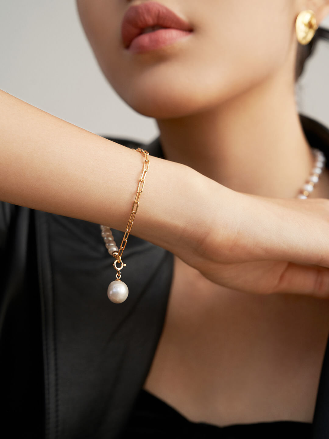 Irregular Baroque Pearl Bracelet and Necklace | Tsuki