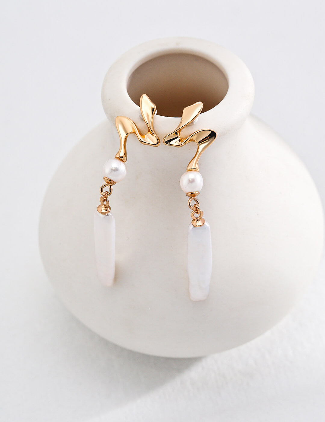 Natural Pearl Earrings | Tsuki