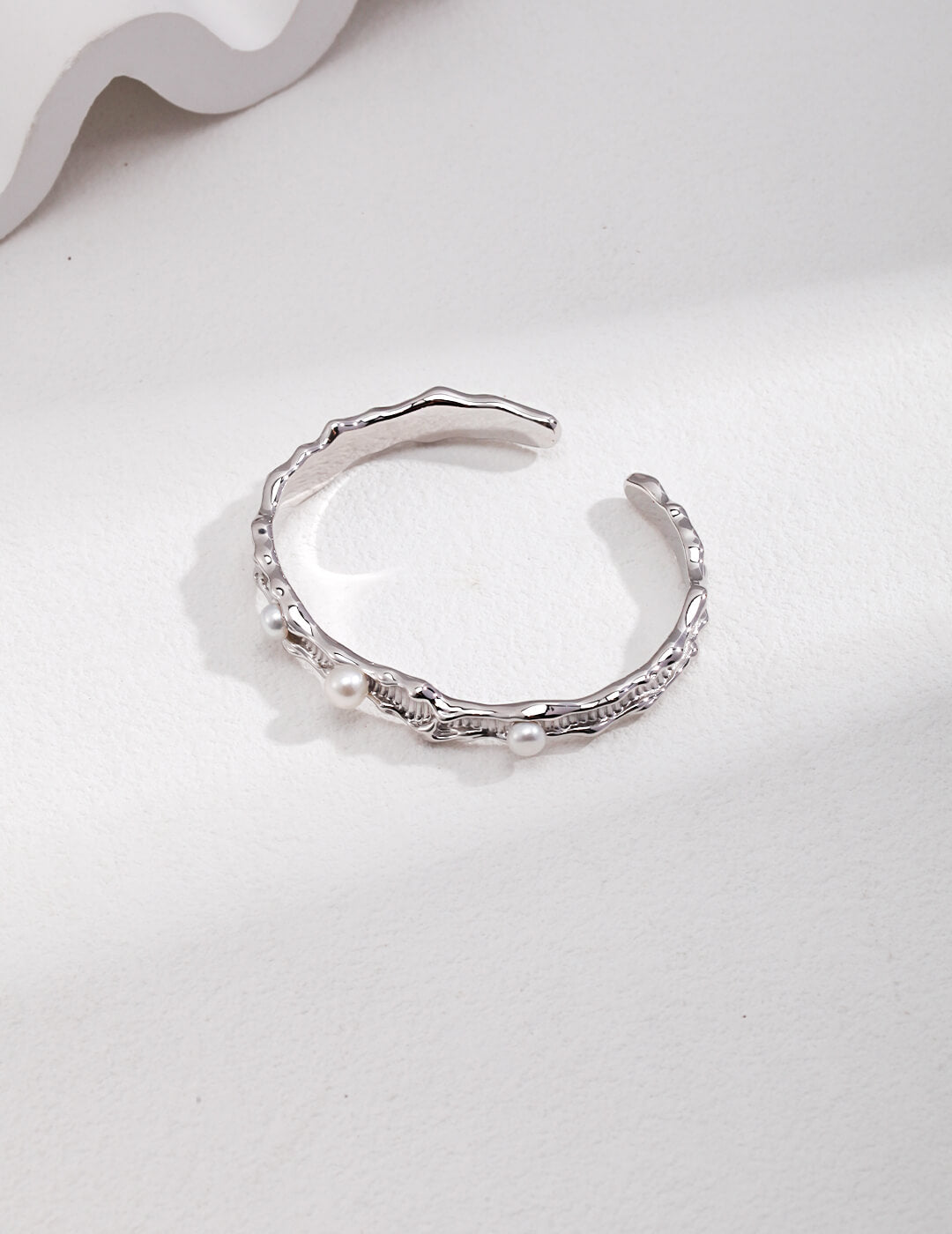 Silver Pearl Bracelet and Ring | Tsuki