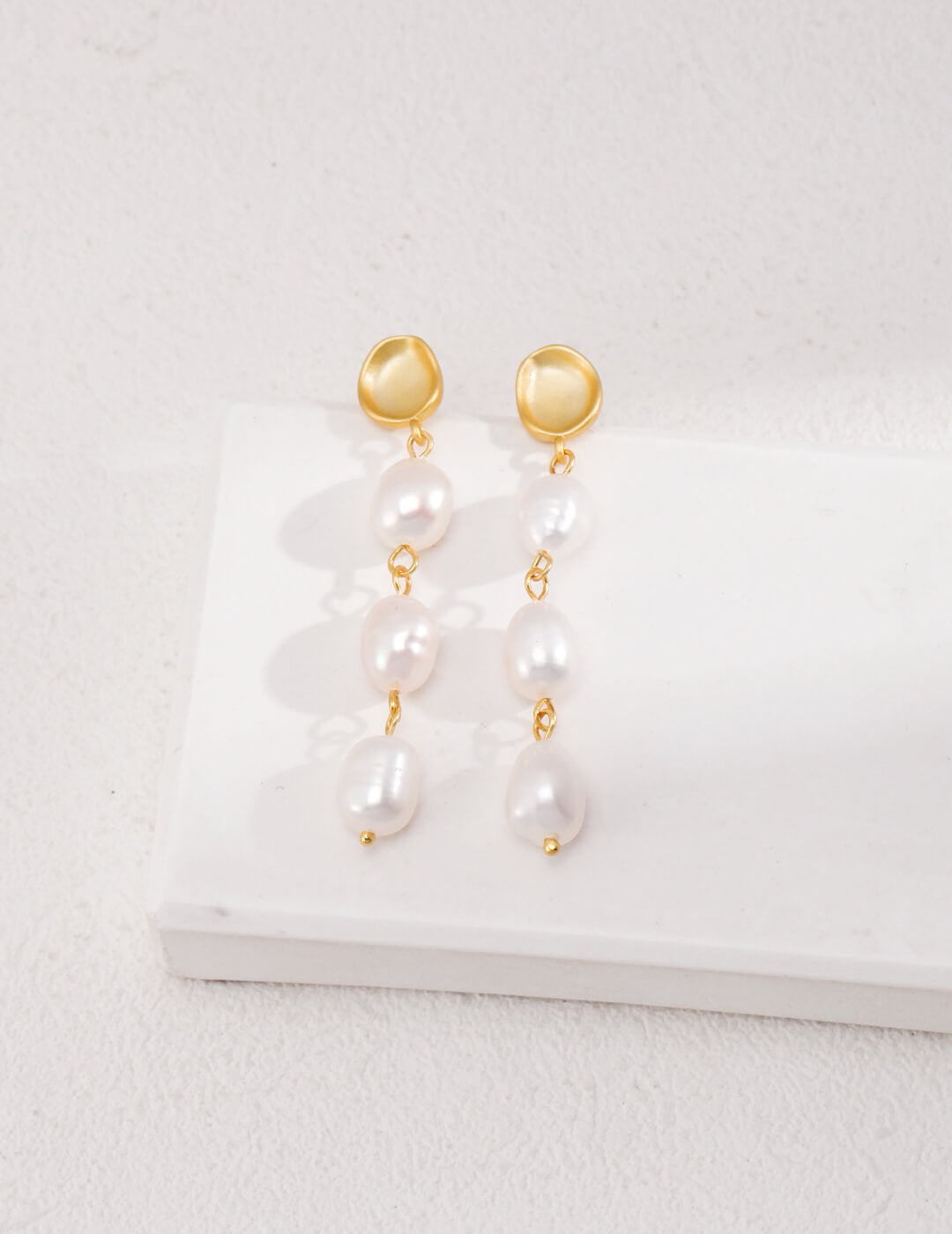 Irregular Baroque Pearl Earrings | Tsuki