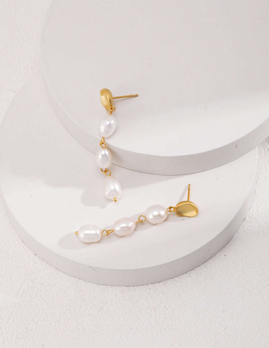 Irregular Baroque Pearl Earrings | Tsuki