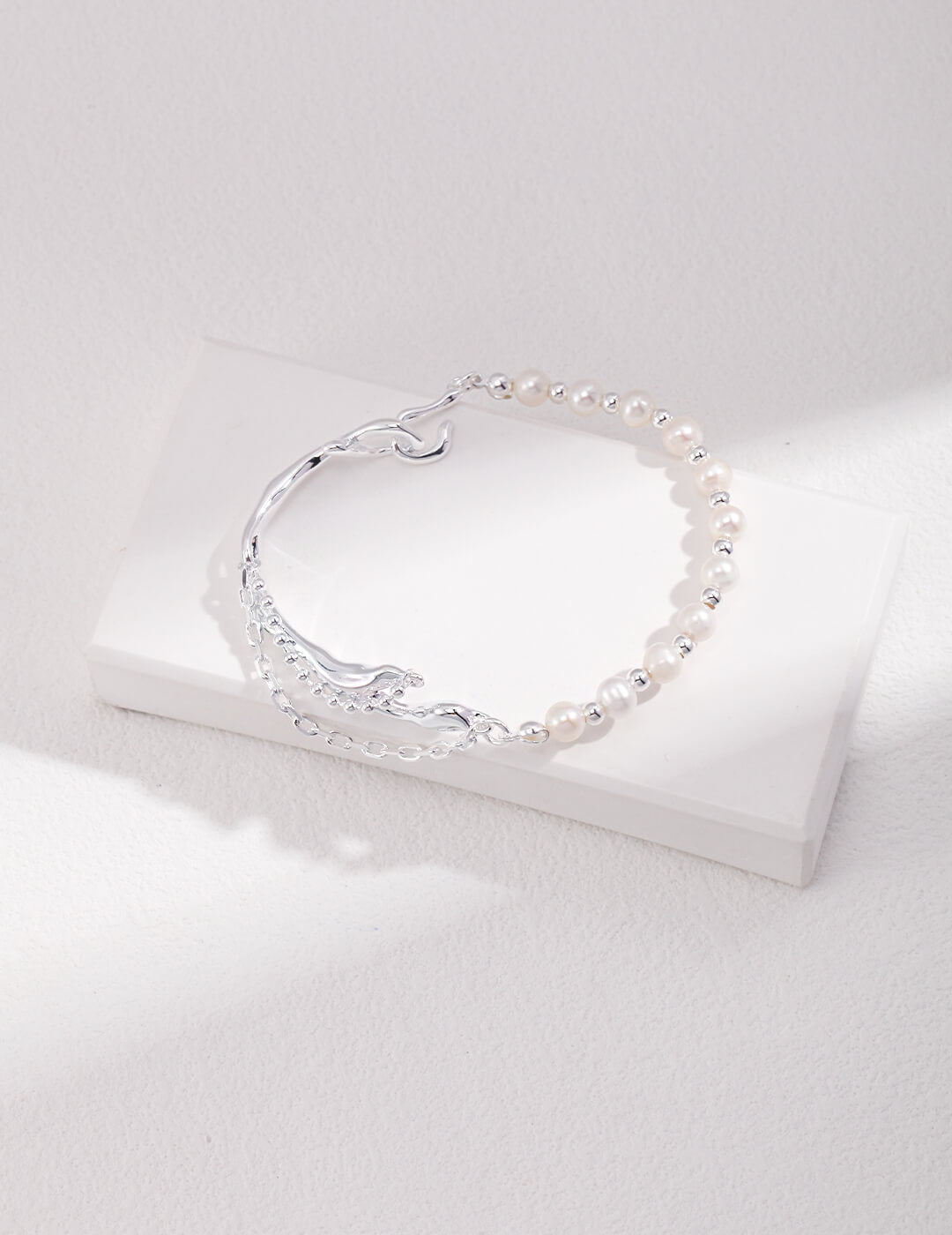 Silver Pearl Bracelet | Tsuki