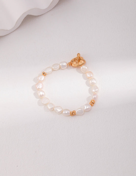 Silver Pearl Bracelet | Tsuki